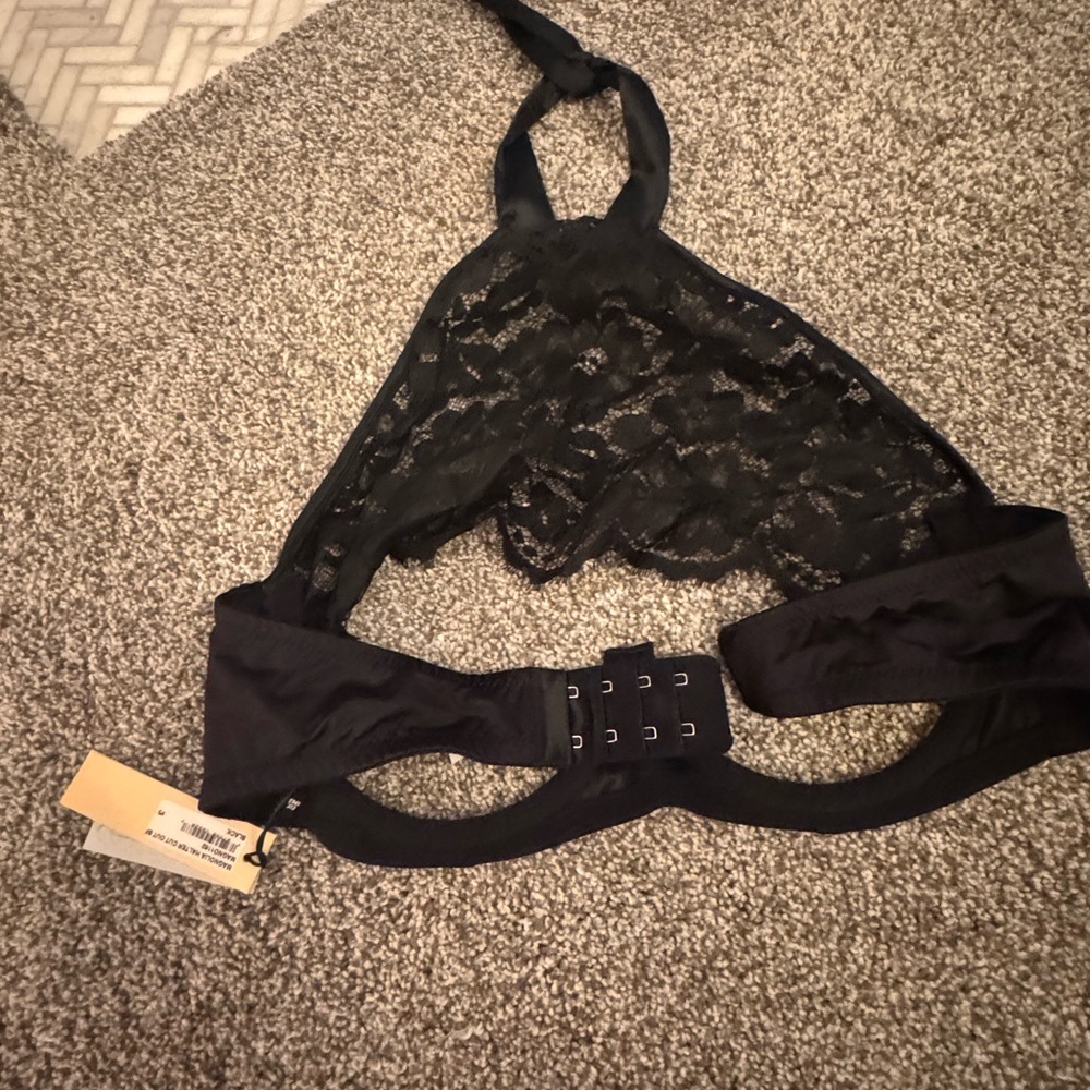 Magnolia Black Lace Halter Bra - Picture 9 of 11
